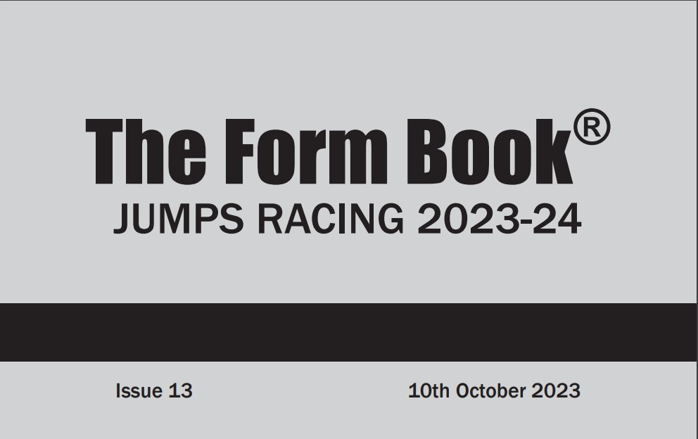 Jumps Formbook 2023-24 - downloadable version (PDF) - Issue 13 - October 10th 2023