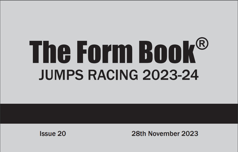 Jumps Formbook 2023-24 - downloadable version (PDF) - Issue 20 - November 28th 2023