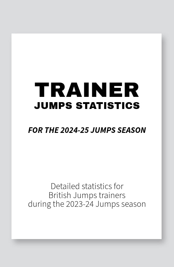 Trainer Jumps Statistics for the 2024-25 season - PDF version