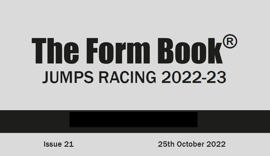 Jumps Formbook 2022-23 - downloadable version (PDF) - Issue 21 - October 25th 2022