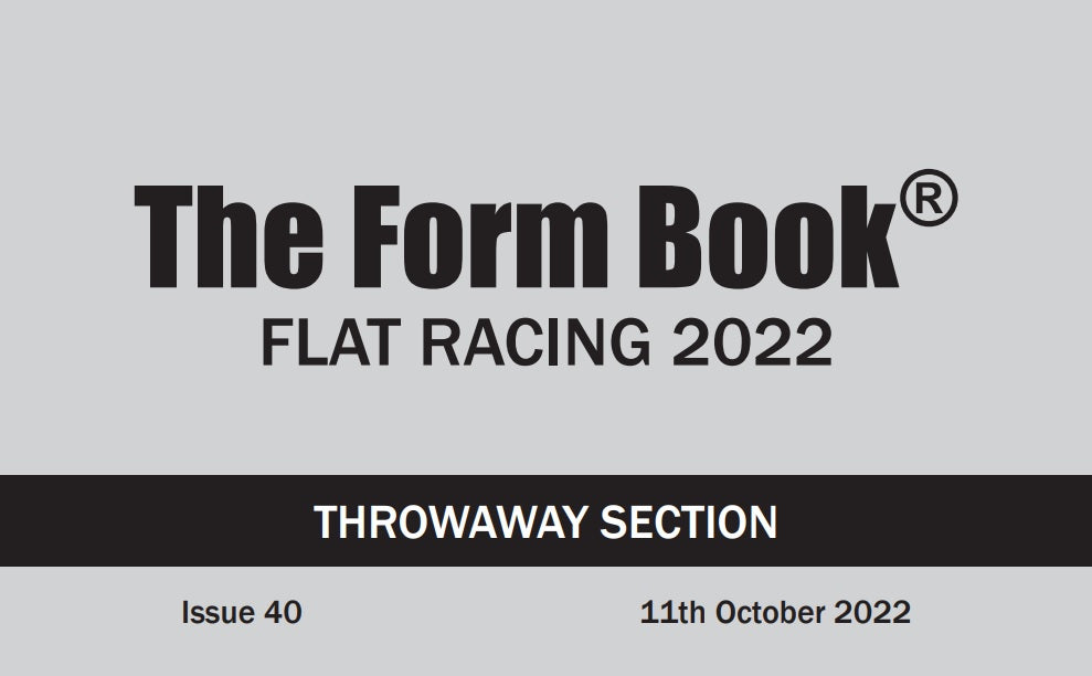 Flat Formbook 2022 - downloadable version (PDF) - Issue 40 - 11/10/2022