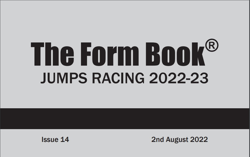 Jumps Formbook 2022-23 - downloadable version (PDF) - Issue 14 - August 2nd 2022
