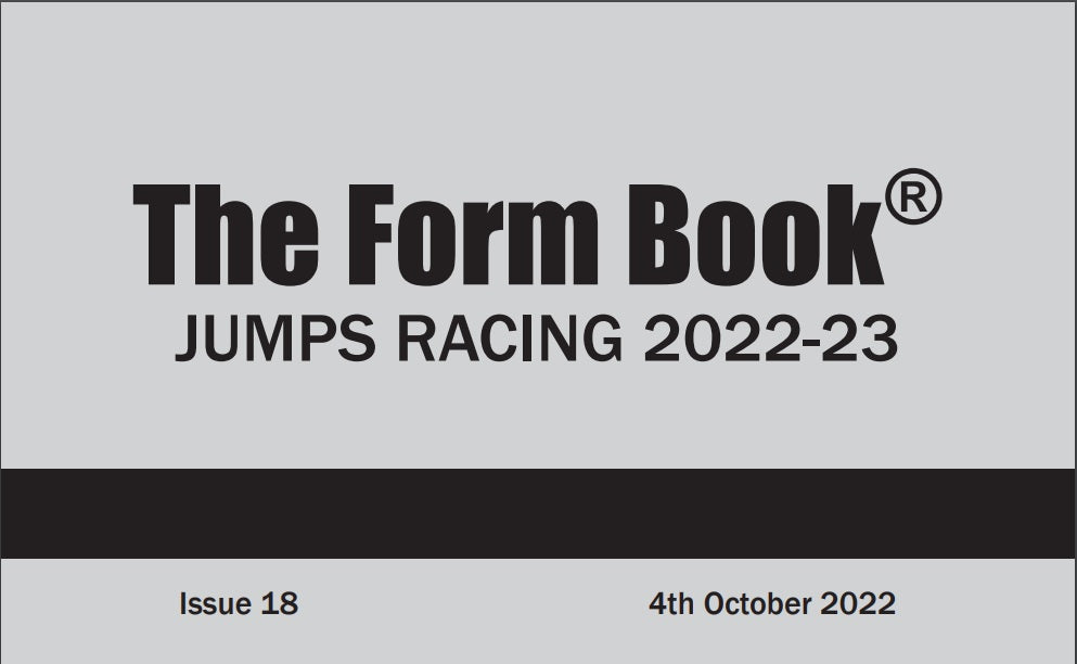 Jumps Formbook 2022-23 - downloadable version (PDF) - Issue 18 - October 4th 2022