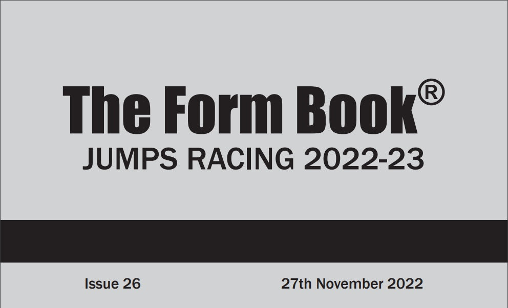 Jumps Formbook 2022-23 - downloadable version (PDF) - Issue 26 - November 29th 2022