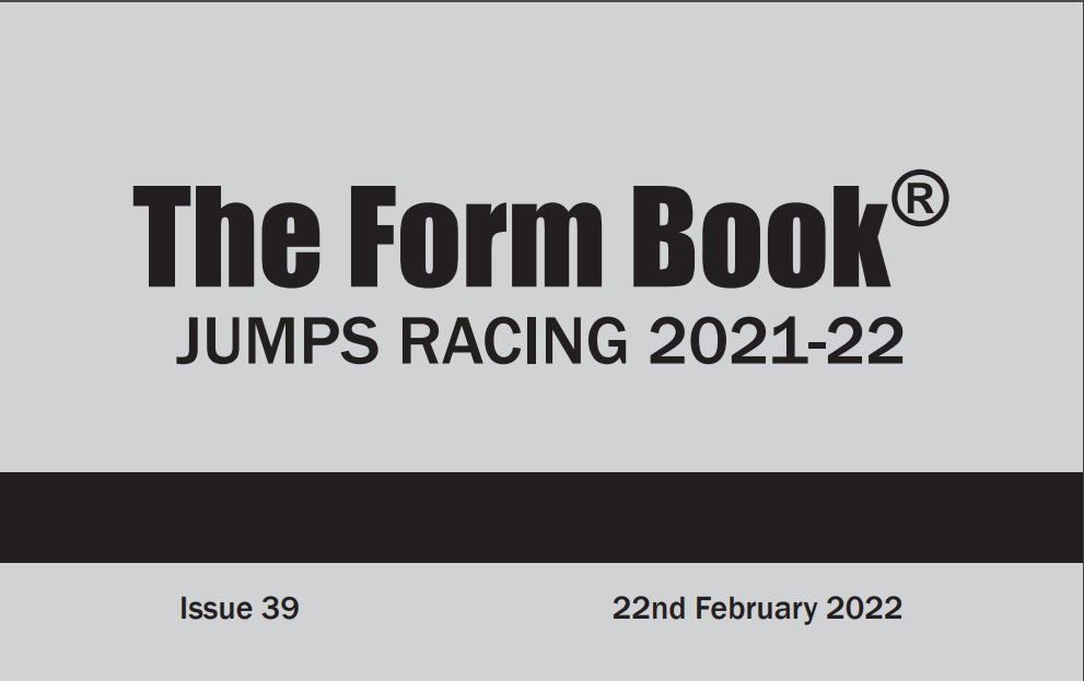 Jumps Formbook 2021-22 - downloadable version (PDF) - Issue 39 - February 22nd 2022