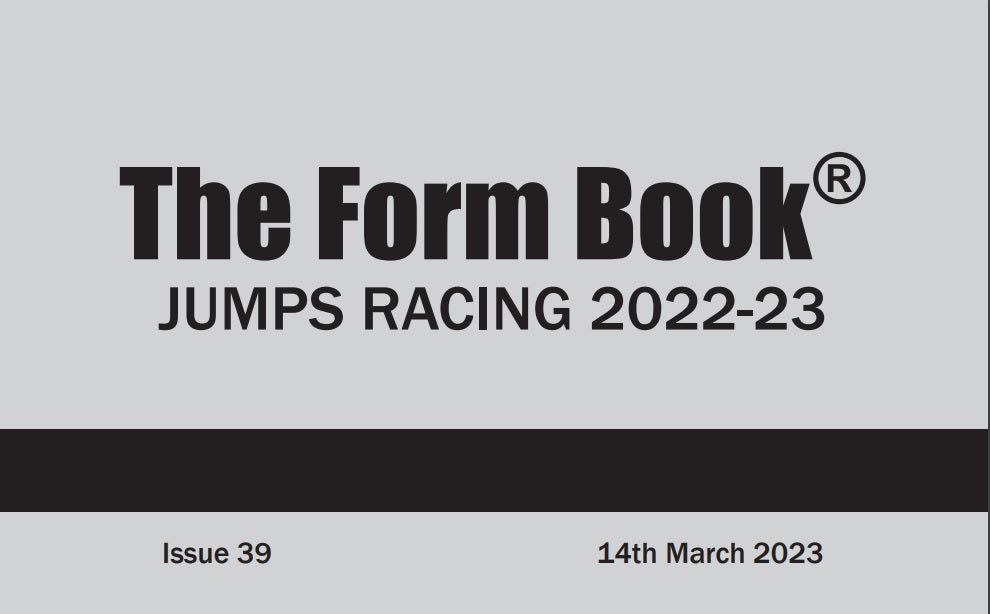 Jumps Formbook 2022-23 - downloadable version (PDF) - Issue 39 - March 14th 2023