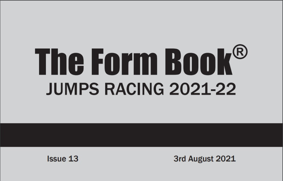 Jumps Formbook 2021-22 - downloadable version (PDF) - Issue 13 - Aug 3rd 2021