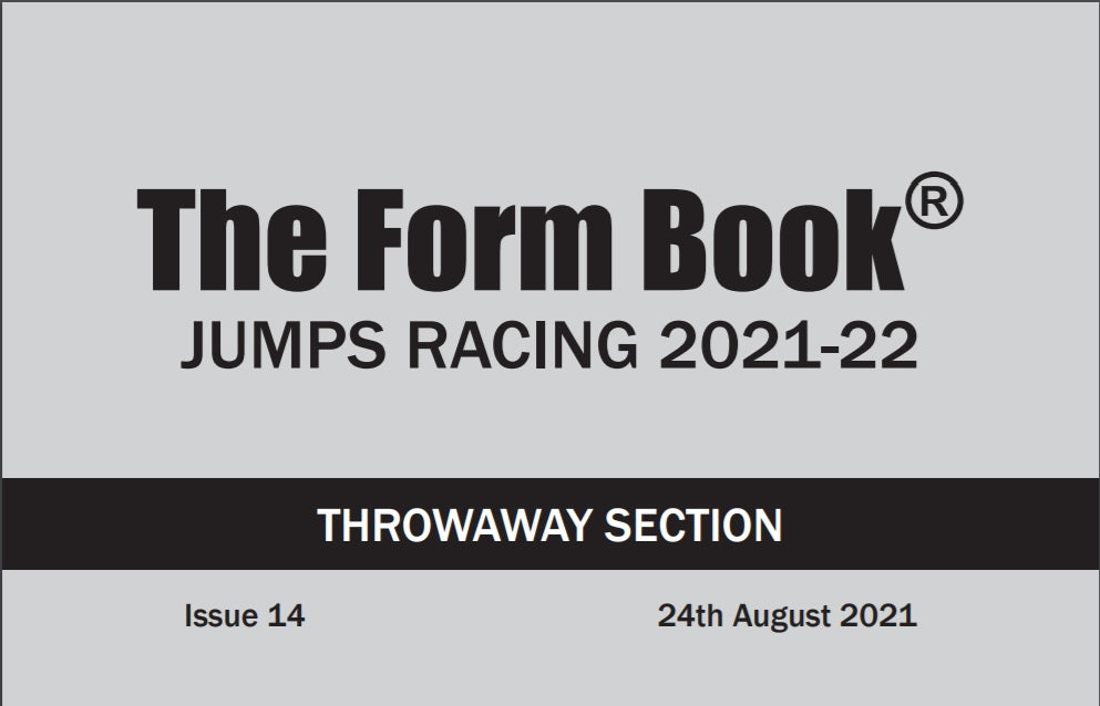 Jumps Formbook 2021-22 - downloadable version (PDF) - Issue 14 - Aug 24th 2021