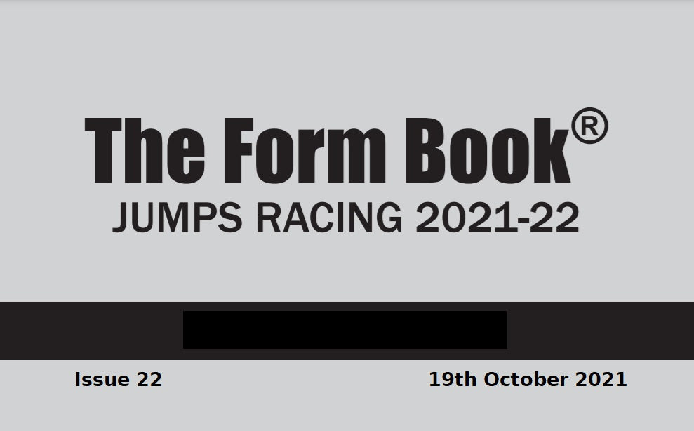 Jumps Formbook 2021-22 - downloadable version (PDF) - Issue 22 - October 19th 2021