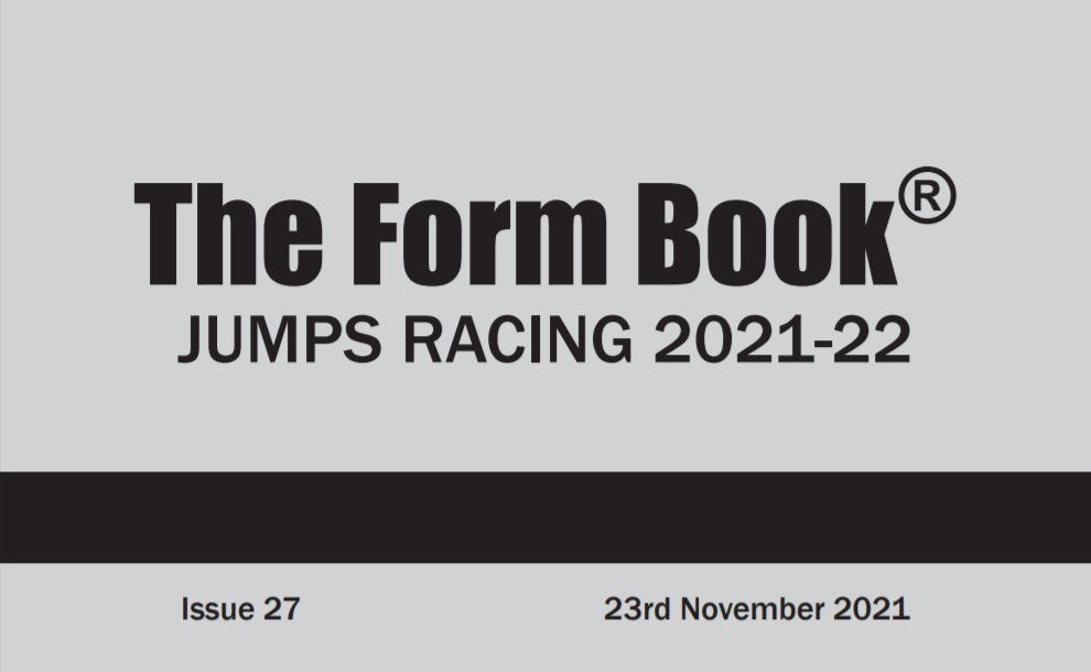 Jumps Formbook 2021-22 - downloadable version (PDF) - Issue 27 - November 23rd 2021