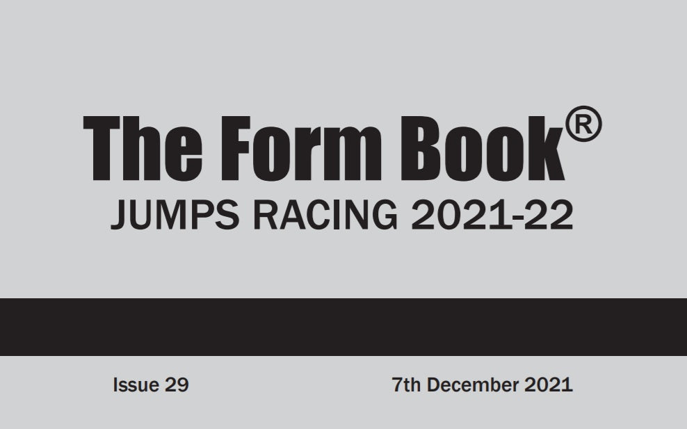 Jumps Formbook 2021-22 - downloadable version (PDF) - Issue 29 - December 7th 2021