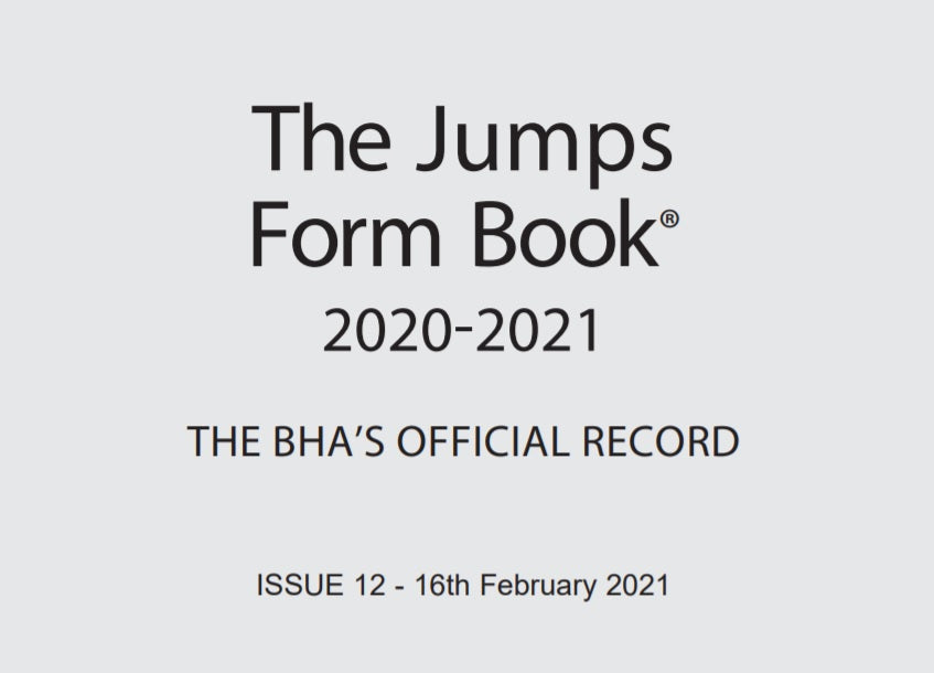 Jumps Formbook 2020-21 - downloadable version (PDF) - Issue 12 - Feb 7th - Feb 13th