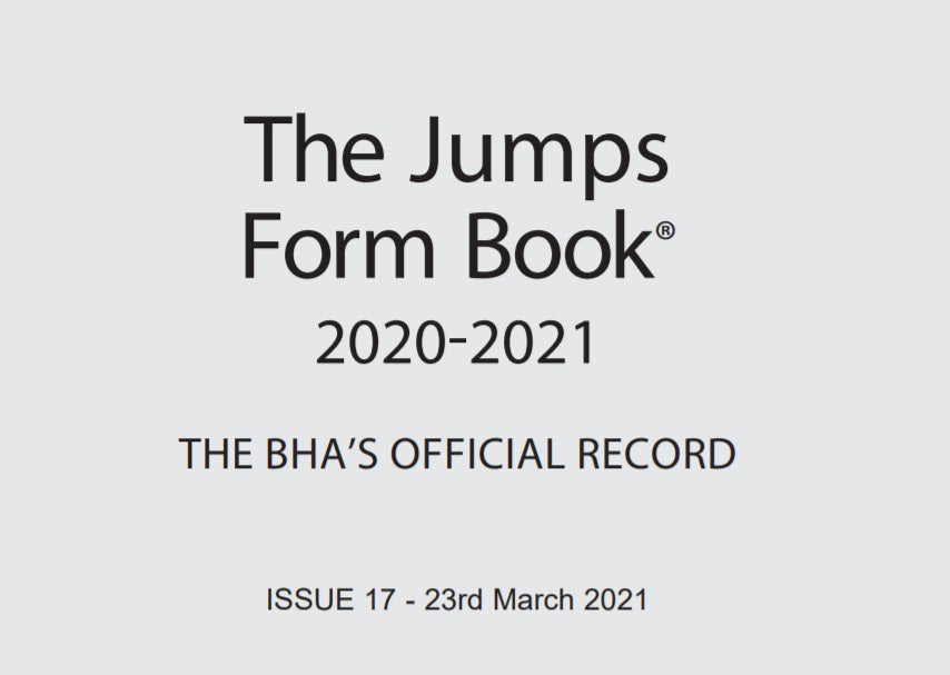 Jumps Formbook 2020-21 - downloadable version (PDF) - Issue 17 - Mar 14th- Mar 20th