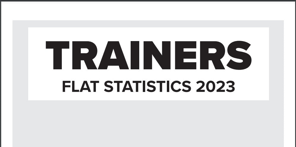 Trainer Flat Statistics 2023 - PDF version